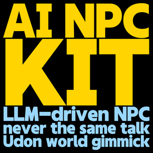 AI NPC Kit - A world NPC that never repeats a conversation (LLM dialogue, choice-based, Udon world gimmick)