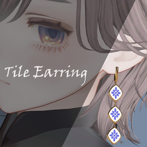 【無料】タイル風イヤリング