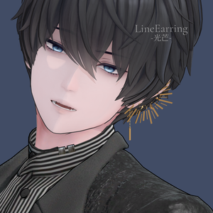 LineEarring-光芒-　#Room606