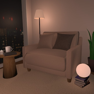 【無料】WindowSideRoom_A｜窓辺のソファセット