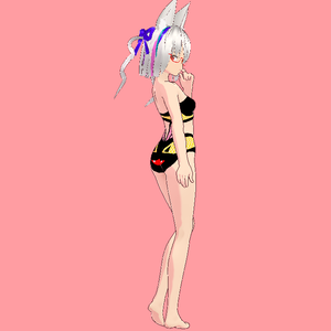 【VRoidStudio用衣装】ねこ柄水着/Cat patterned swimwear/Maillot de bain à motifs de chats