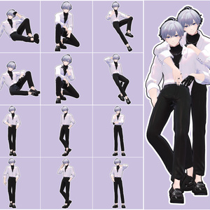 【無料/Free】PoyoLab Pose set vol.1 缩略图 3