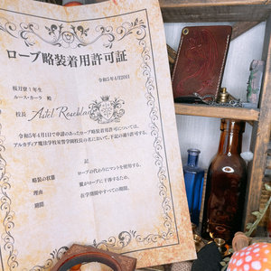 ローブ略装着用許可願