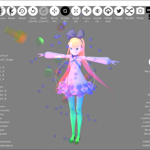 VRMお人形遊び向け点光源
