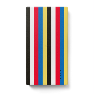 五色モバイルバッテリー(ストライプ)