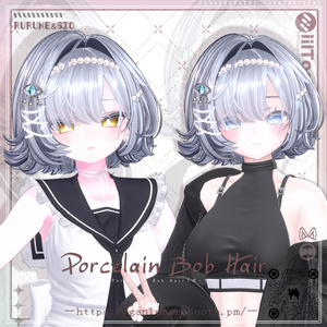 [VRChat]Porcelain Bob Hair｜ポーセリン・ボブヘア 缩略图 20