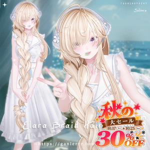 [VRC Hair] Elara Braid Hair【20アバター対応】