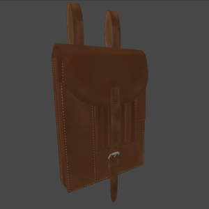 【VRChat想定】WW2ドイツ軍風 マップケース（茶革仕様）