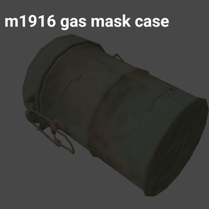 【3Dモデル】第一次世界大戦 ドイツ軍 M1916 ガスマスクケース (WW1 German M1916 Gas Mask Canister)