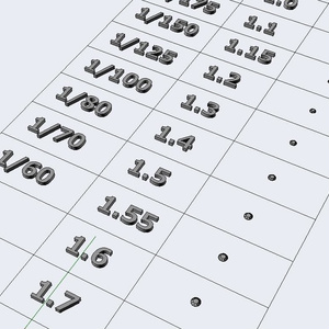 メレダイヤ0.9～3.5mm【3dm・obj】