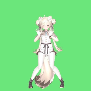 【無料】小ジャンプ後に手を振るループモーション【VRChat想定】【NPC想定】