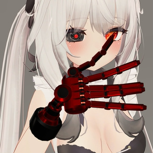 【無料】「シンプルな義手 BW」Ver.1【VRChat想定】【MA対応】 缩略图 2