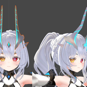 【無料】つよつよドラゴン風角 Ver.1【VRChat想定】【MA対応】
