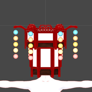 【無料】月人の頭＋武器【VRChat想定】