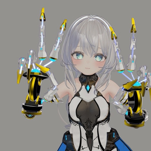 【無料】「シンプルなメカ腕 EtherMercenary」【VRChat想定】【MA対応】 缩略图 2