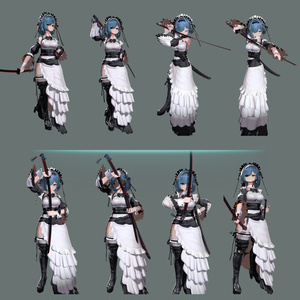 【武器ポーズ集】: Vol.1（刀、片手剣、両手剣専用）【合計50個以上】 缩略图 4
