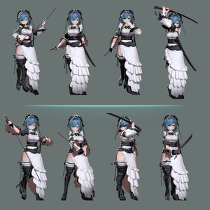 【武器ポーズ集】: Vol.1（刀、片手剣、両手剣専用）【合計50個以上】 缩略图 5