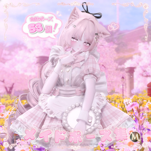 【Costume Collection】メイドポーズ集（合計53個）
