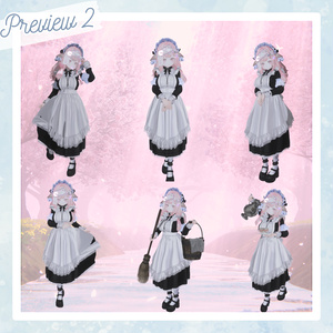 【Costume Collection】メイドポーズ集（合計53個） 缩略图 6