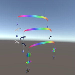 VRChat ワールド　ギミック モビール　(風で動くヤツ) 缩略图 5