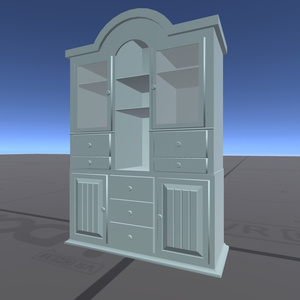 VRChat ワールド ギミック アンティーク家具　カップボード