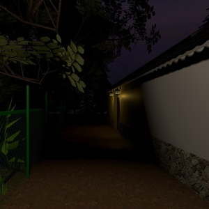VRChat ワールド ギミック フェンス　白壁　有刺鉄線