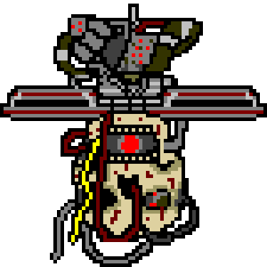 DBD キラー : スカルマーチャントのドローンのドット絵アニメーション