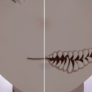 『カルネ / KALNE』Slit Mouth Face Makeup 缩略图 4