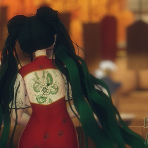 『20+アバター対応 | Compatible with 20+ avatars』Matching Mahjong Dragon Tattoos 入れ墨 缩略图 7