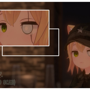 『15アバター対応 | Compatible with 15 avatars』Blinded Scarred Eye Texture アイテクスチャ 缩略图 4