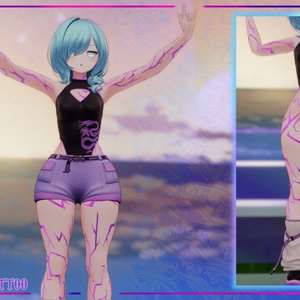 『18アバター対応 | Compatible with 18 avatars』Kpop Demon Hunters Demon Tattoo 悪魔のテクスチャ 缩略图 7