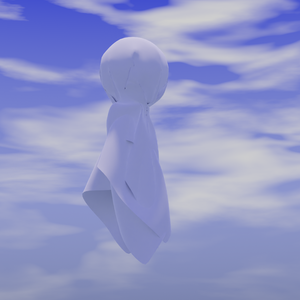 てるてる坊主の3Dモデル