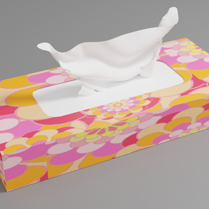 ティッシュの3Dモデル