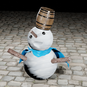 snowman 雪だるま | 3D Model