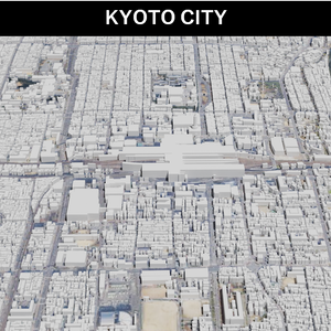 Kyoto MAP 京都駅周辺の広域3Dマップ | 3D Model