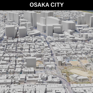 Osaka MAP 大阪駅周辺の広域3Dモデル | 3D Model