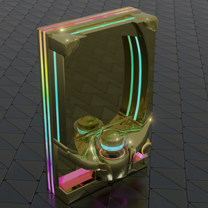 パチンコの3Dモデル(GOLD)
