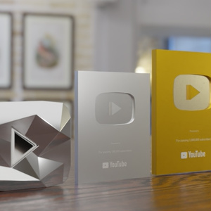 YouTube Silver Award YouTube銀の盾 | 3D Model - .CG - BOOTH YouTube Silver Award YouTube銀の盾 | 3D Model - .CG - BOOTH