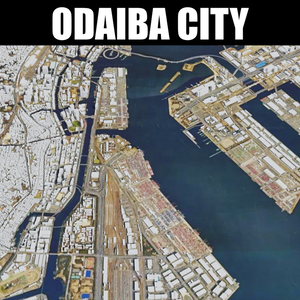 ODAIBA MAP お台場周辺 広域3Dマップ | 3D Model