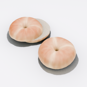 【3Dモデル】ベーグル（ホール＆スライス） / 【3D Model】Bagel (Whole & Sliced)