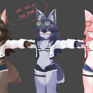 【 SummerFlare 】ケモノ３アバタ 対応. 【酒井シホ -Sakai Shiho- + フェティーニャ -Fetinja-】+【Alumy -アルミィ-】 缩略图 11