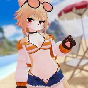 【 SummerFlare 】ケモノ３アバタ 対応. 【酒井シホ -Sakai Shiho- + フェティーニャ -Fetinja-】+【Alumy -アルミィ-】 缩略图 7