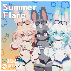 【 SummerFlare 】ケモノ３アバタ 対応. 【酒井シホ -Sakai Shiho- + フェティーニャ -Fetinja-】+【Alumy -アルミィ-】 缩略图 2