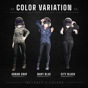【VRChat衣装】Tactical Gear ELE【9Avatars + α】【Tactical Wear】 缩略图 6