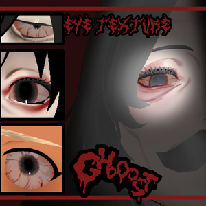 【Free / 無料】Dark Bloodshot Eyes / 黒い血眼 【VRoid】