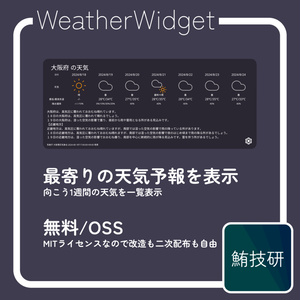 WeatherWidget（天気予報ギミック）
