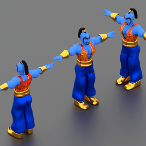 Lowpoly Game Ready Genie Character