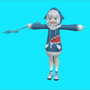 Gawr Gura girl vrchat vtuber 3D Models  Gawr Guraガールvrchat vtuber3Dモデル