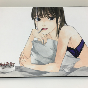 原画『ため息を隠す』