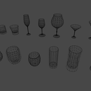 【3DModel】お酒向けグラスプロップ【14種類】 缩略图 7